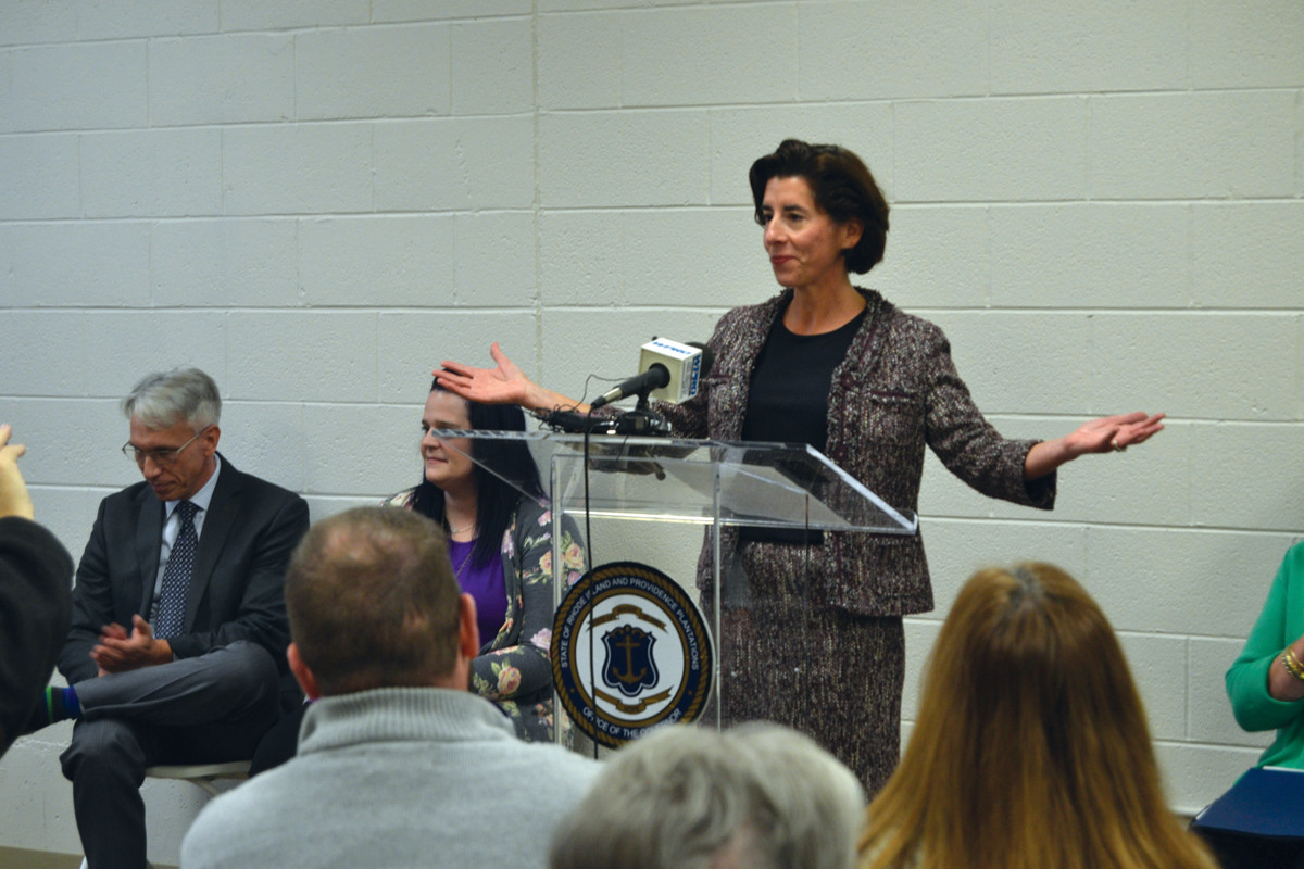 HERE TO HELP: Governor Gina Raimondo said during Friday’s open house at BH Link that “Rhode Islanders should know that recovery is possible and that it’s okay to seek help.” (Sun Rise photos by Tim Forsberg)